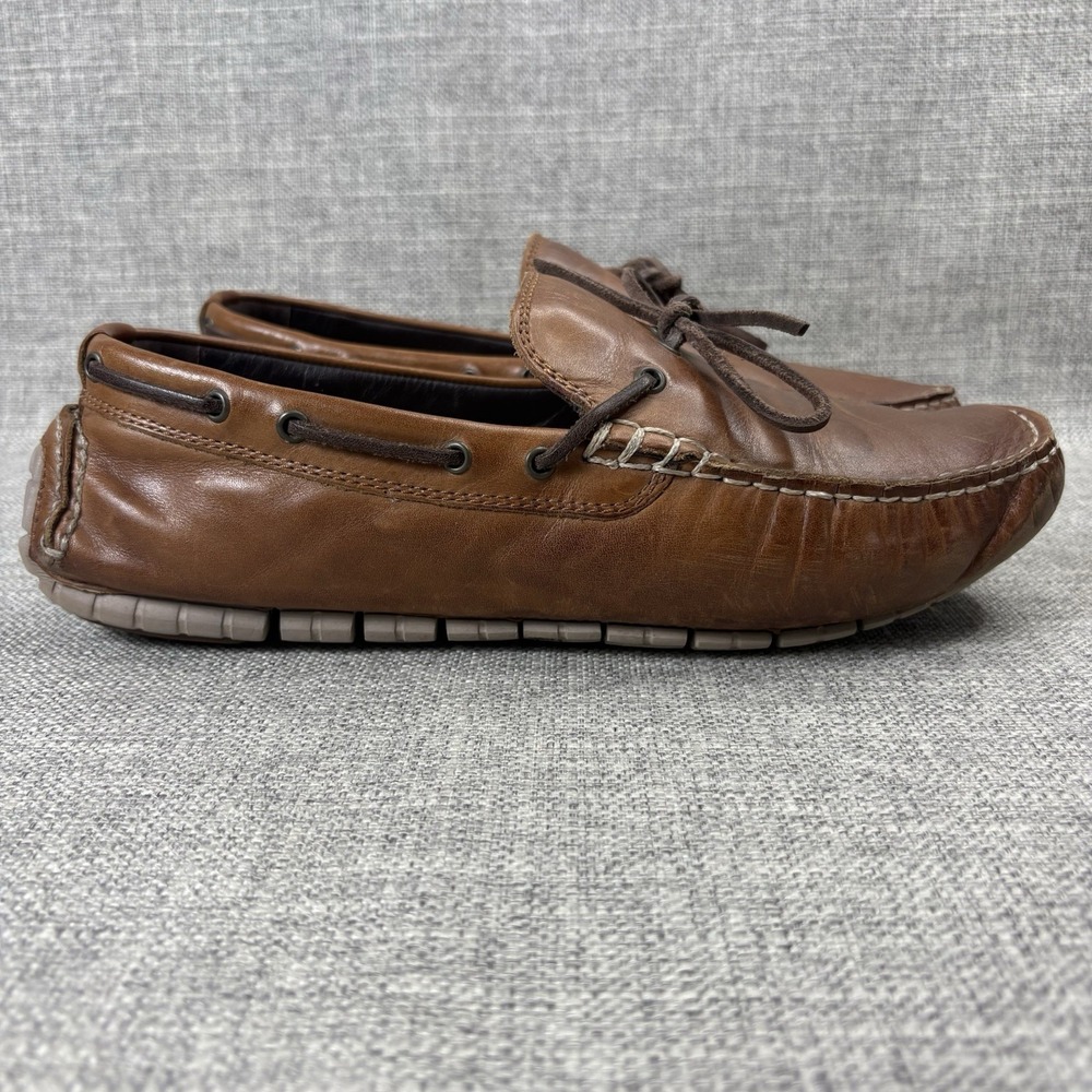 Cole Haan Zerogrand Venetian Driver Mens 8.5M British Tan Leather Loafers C26667